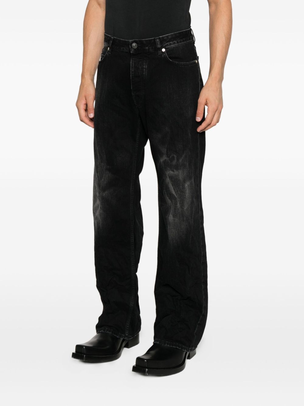 Balenciaga Men Distressed Denim Jeans BALENCIAGA