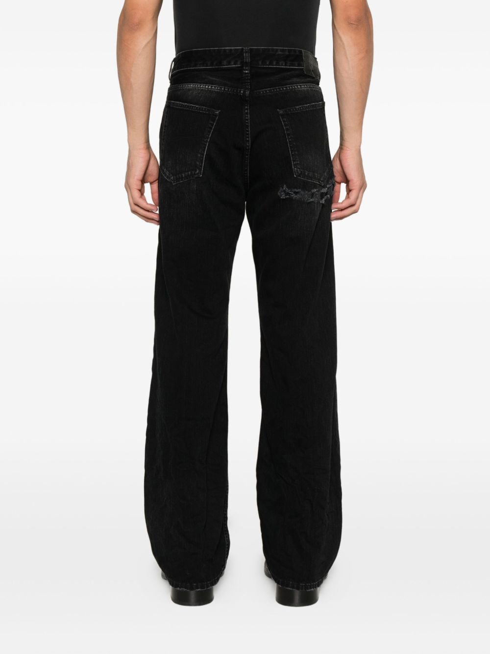 Balenciaga Men Distressed Denim Jeans BALENCIAGA