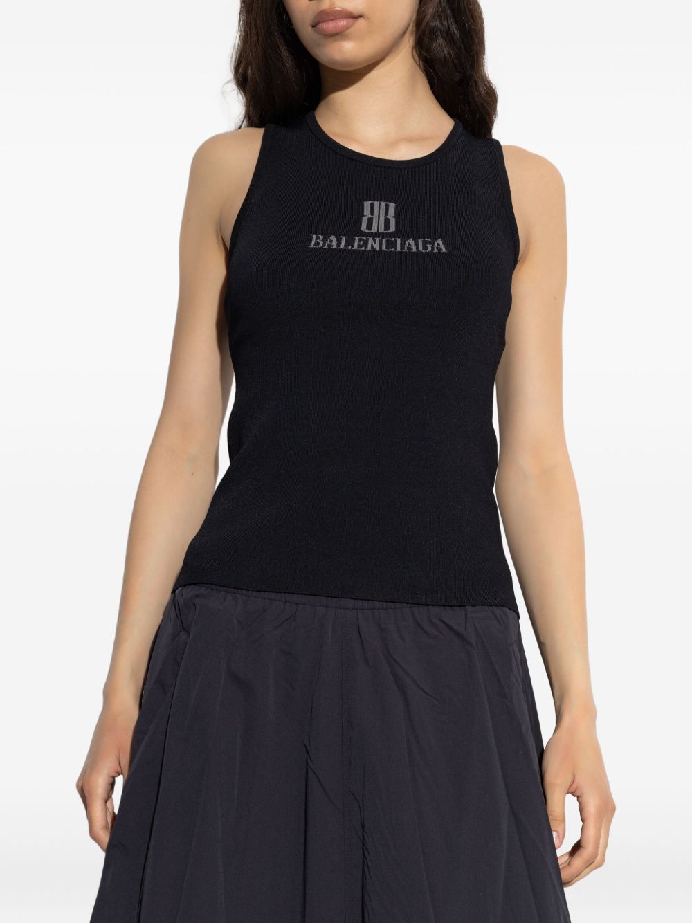 Balenciaga Women Logo Tank Top BALENCIAGA