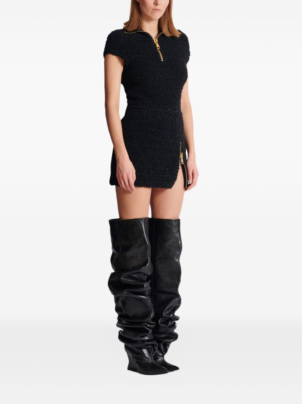 Balmain Women Tweed Mini Skirt