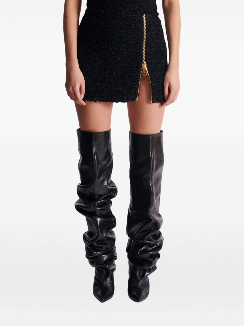 Balmain Women Tweed Mini Skirt