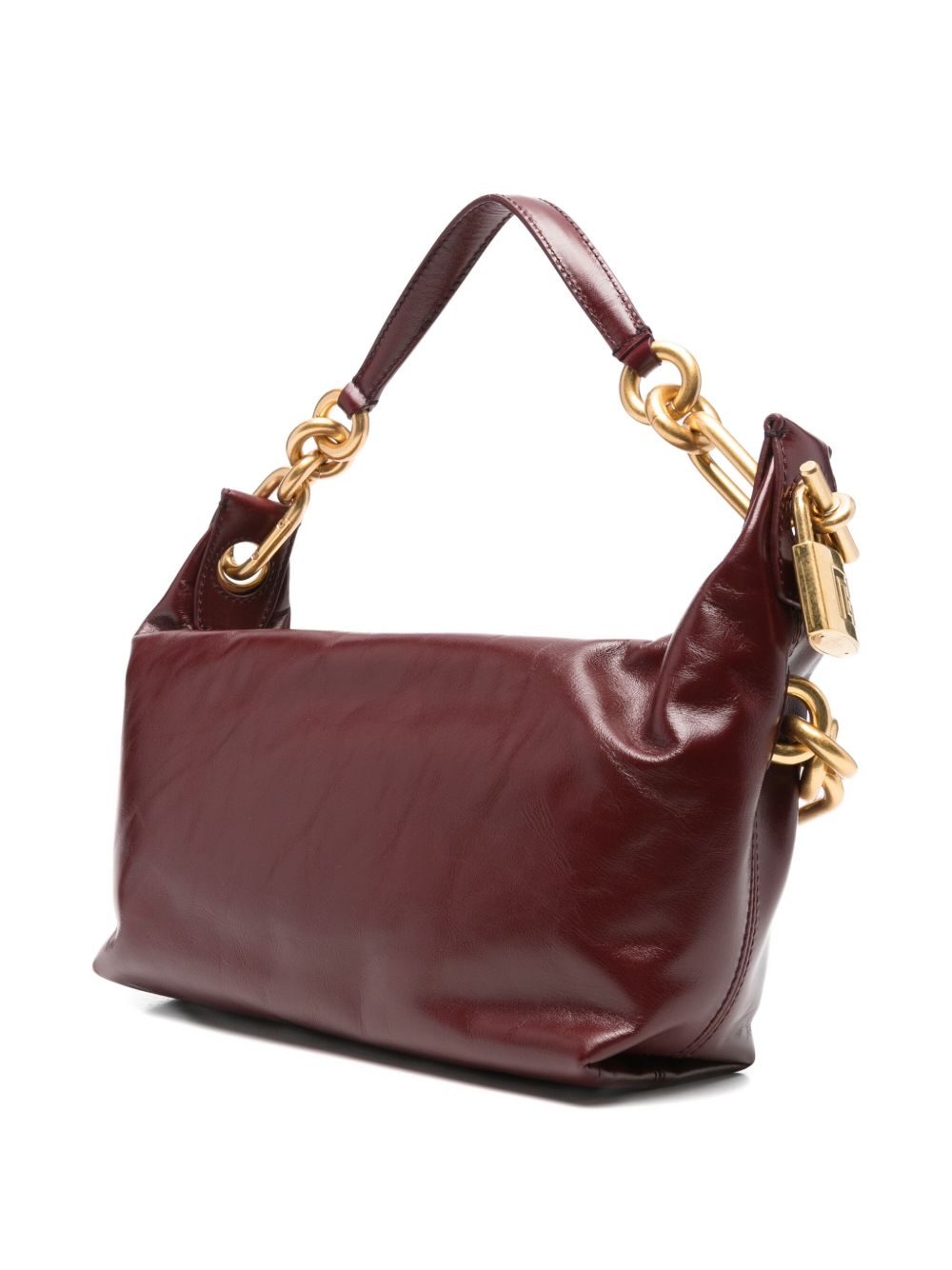 Balmain Women Sync Medium Leather Shoulder Bag
