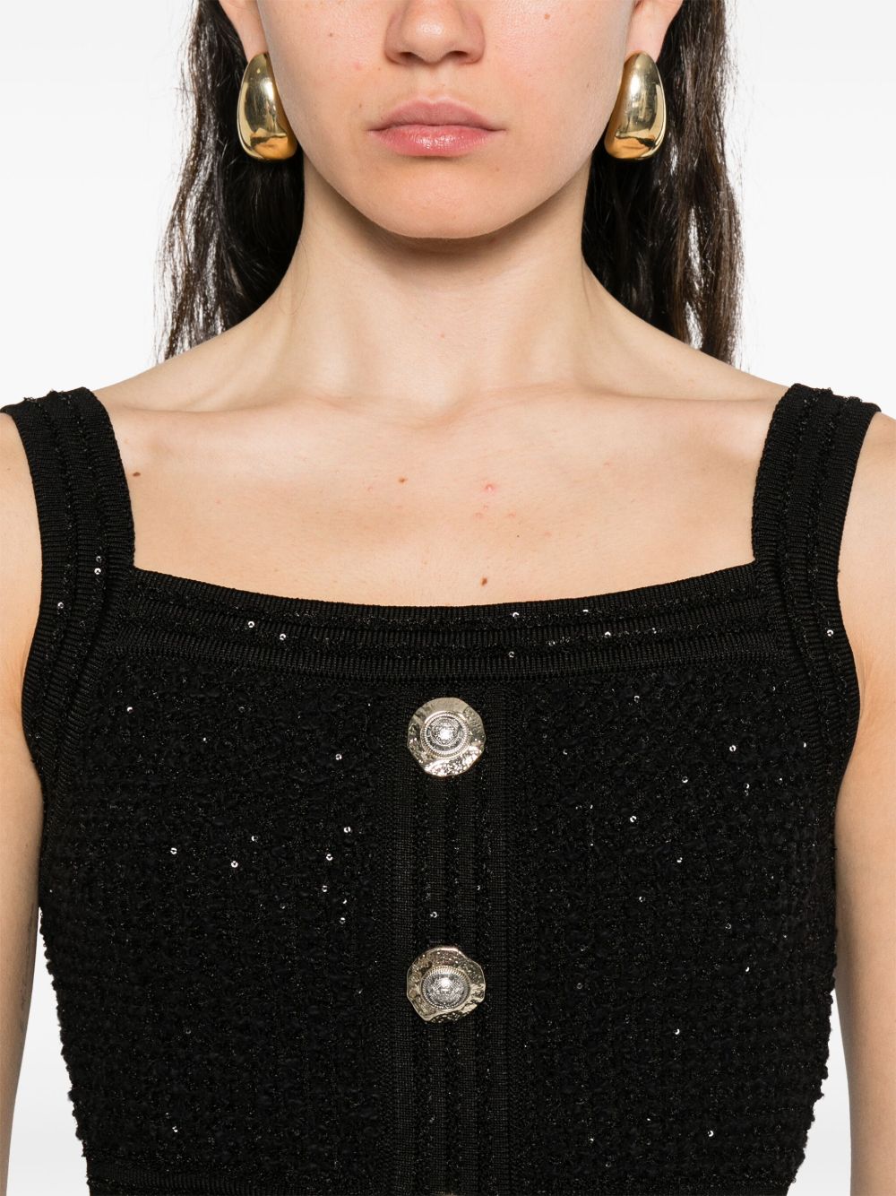 Balmain Women Tweed Top BALMAIN