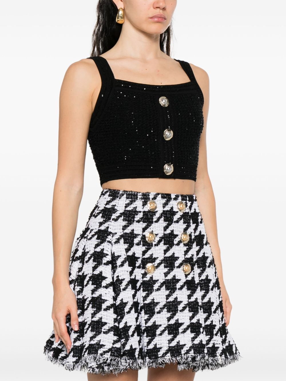 Balmain Women Tweed Top BALMAIN