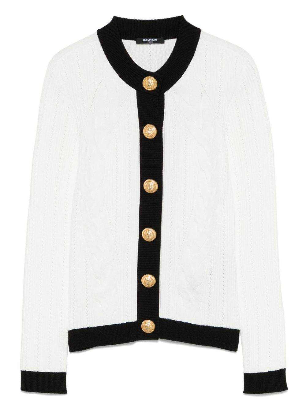 Balmain Women Knitted Crewneck Cardigan BALMAIN