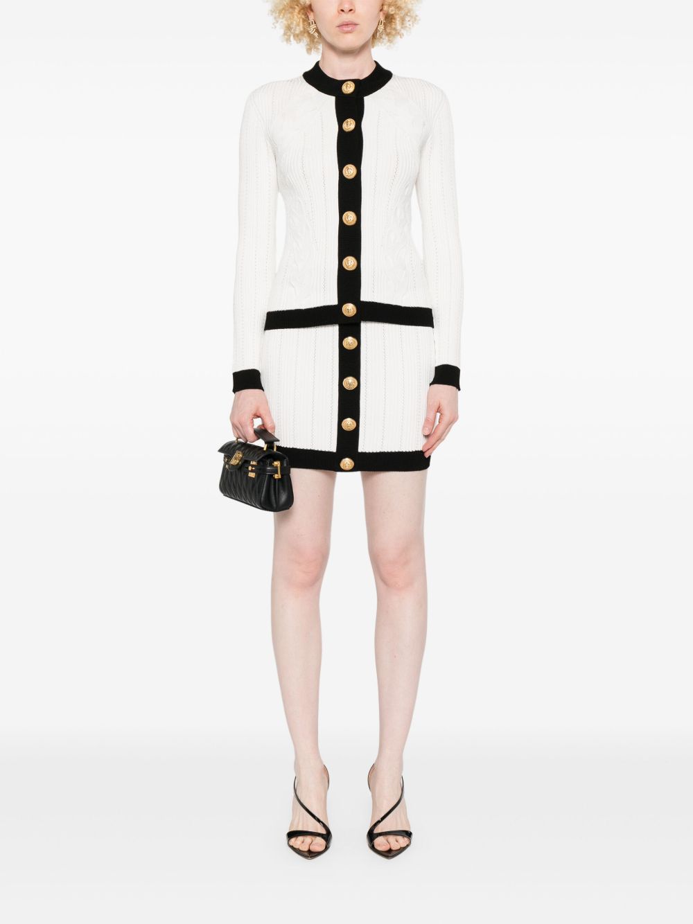 Balmain Women Knitted Crewneck Cardigan BALMAIN