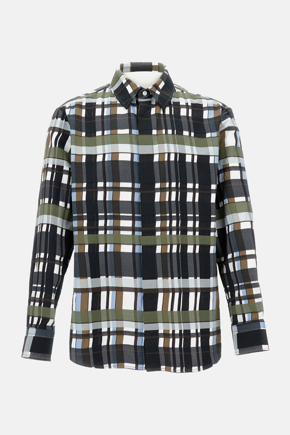 Bottega Veneta Men Cotton Check Shirt BOTTEGA VENETA