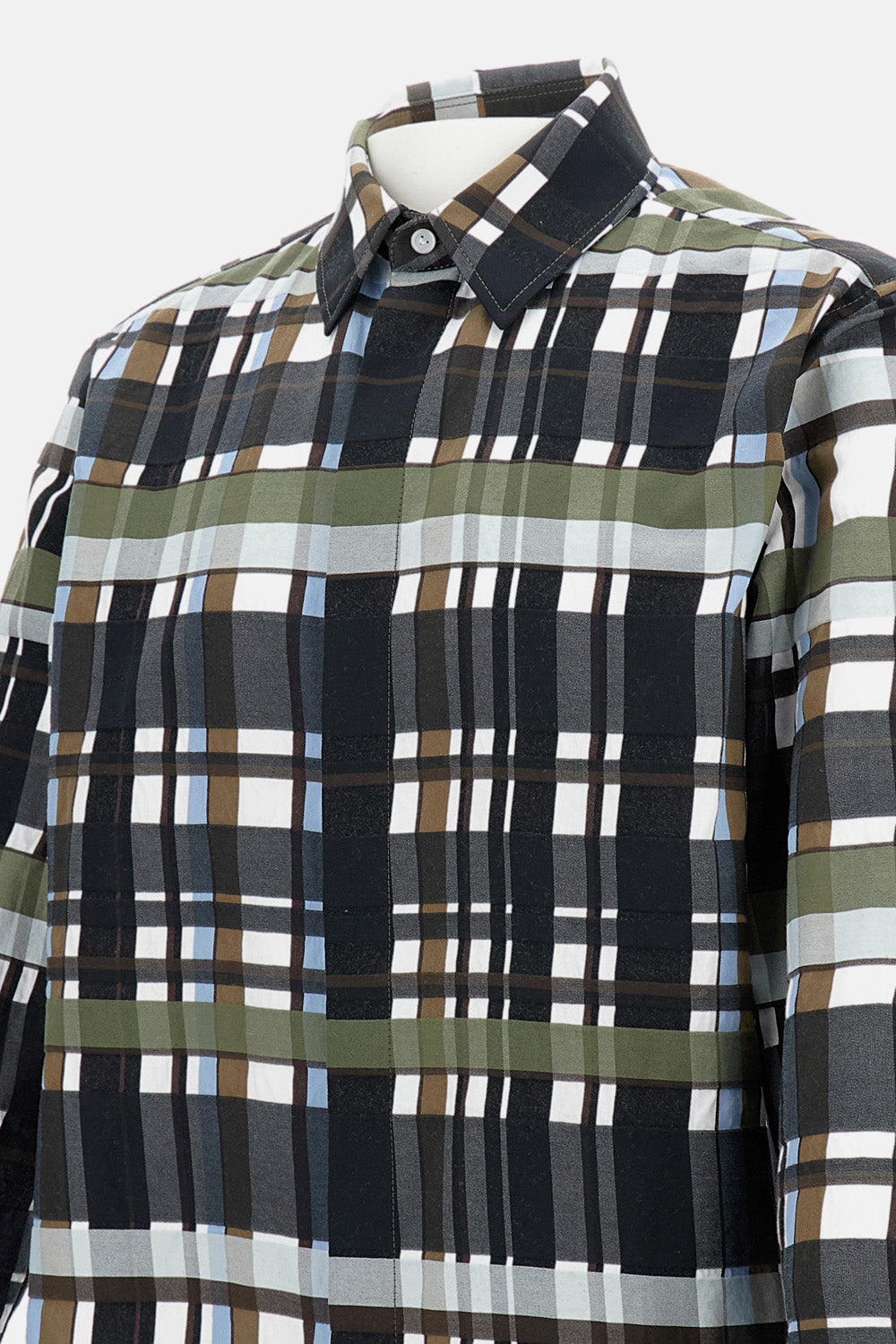 Bottega Veneta Men Cotton Check Shirt BOTTEGA VENETA