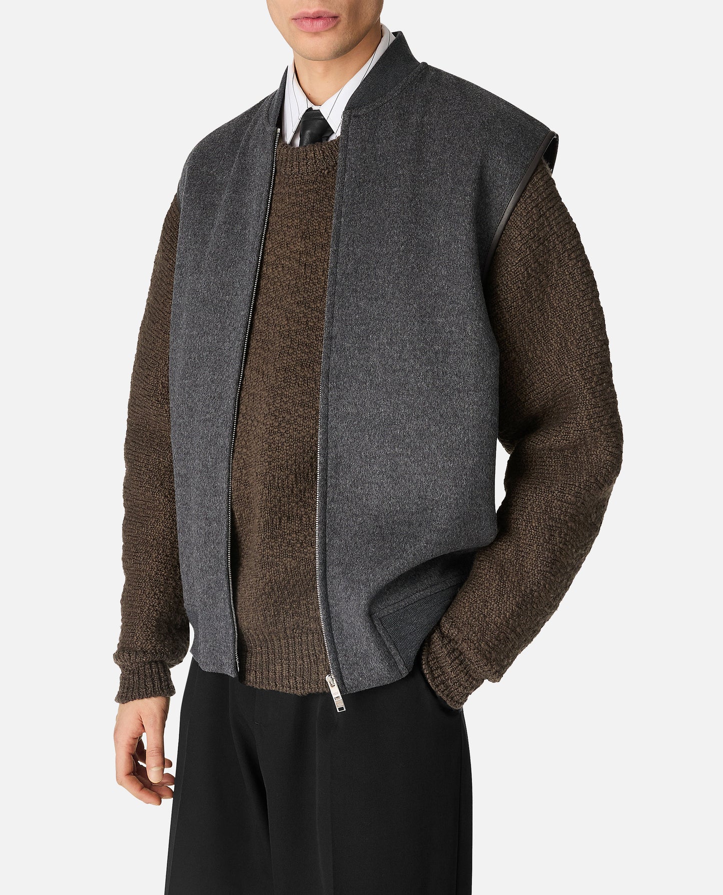 Bottega Veneta Men Double Face Wool Gilet BOTTEGA VENETA