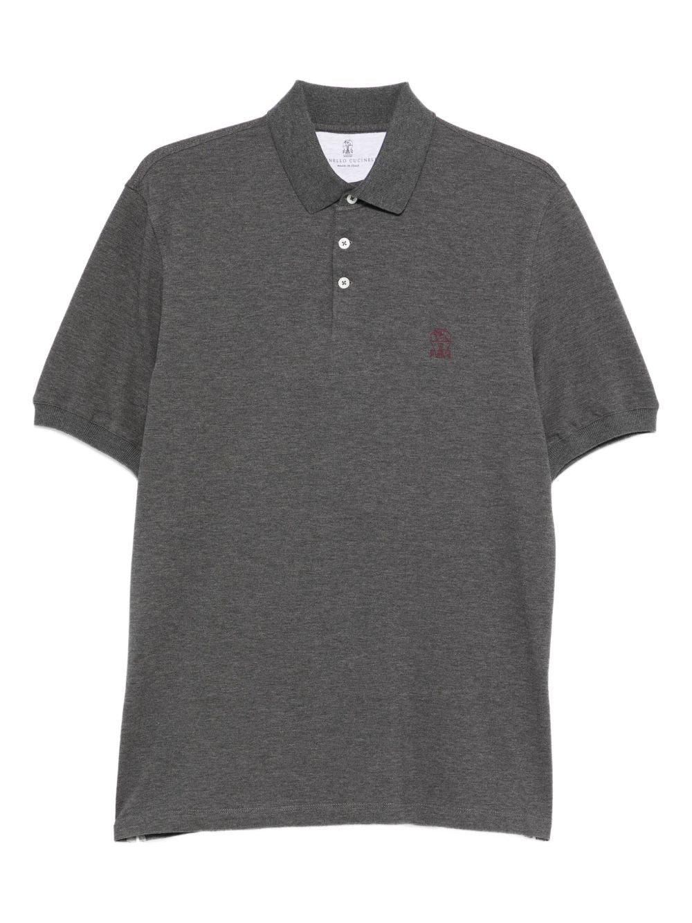 Brunello Cucinelli Men Logo Cotton Polo Shirt BRUNELLO CUCINELLI