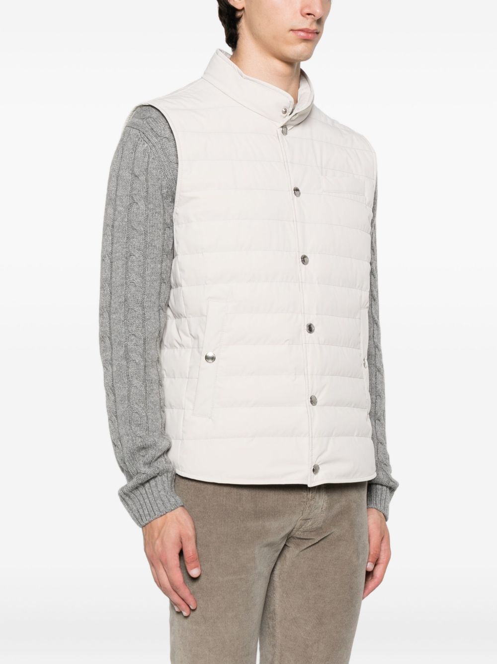 Brunello Cucinelli Men Nylon Down Vest BRUNELLO CUCINELLI