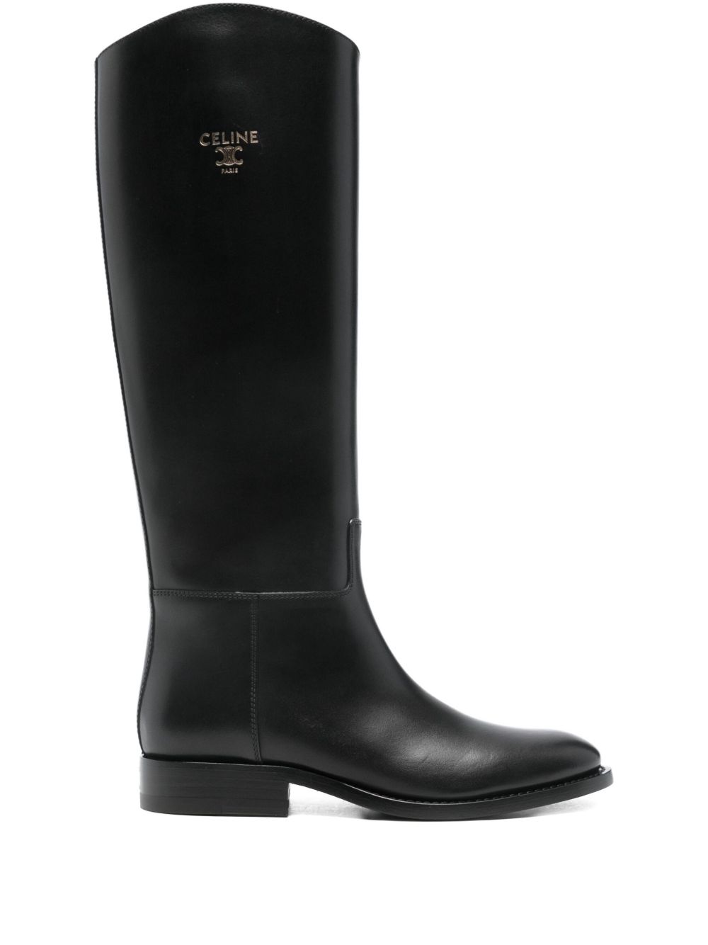 Celine Women Anais Leather Riding Boots