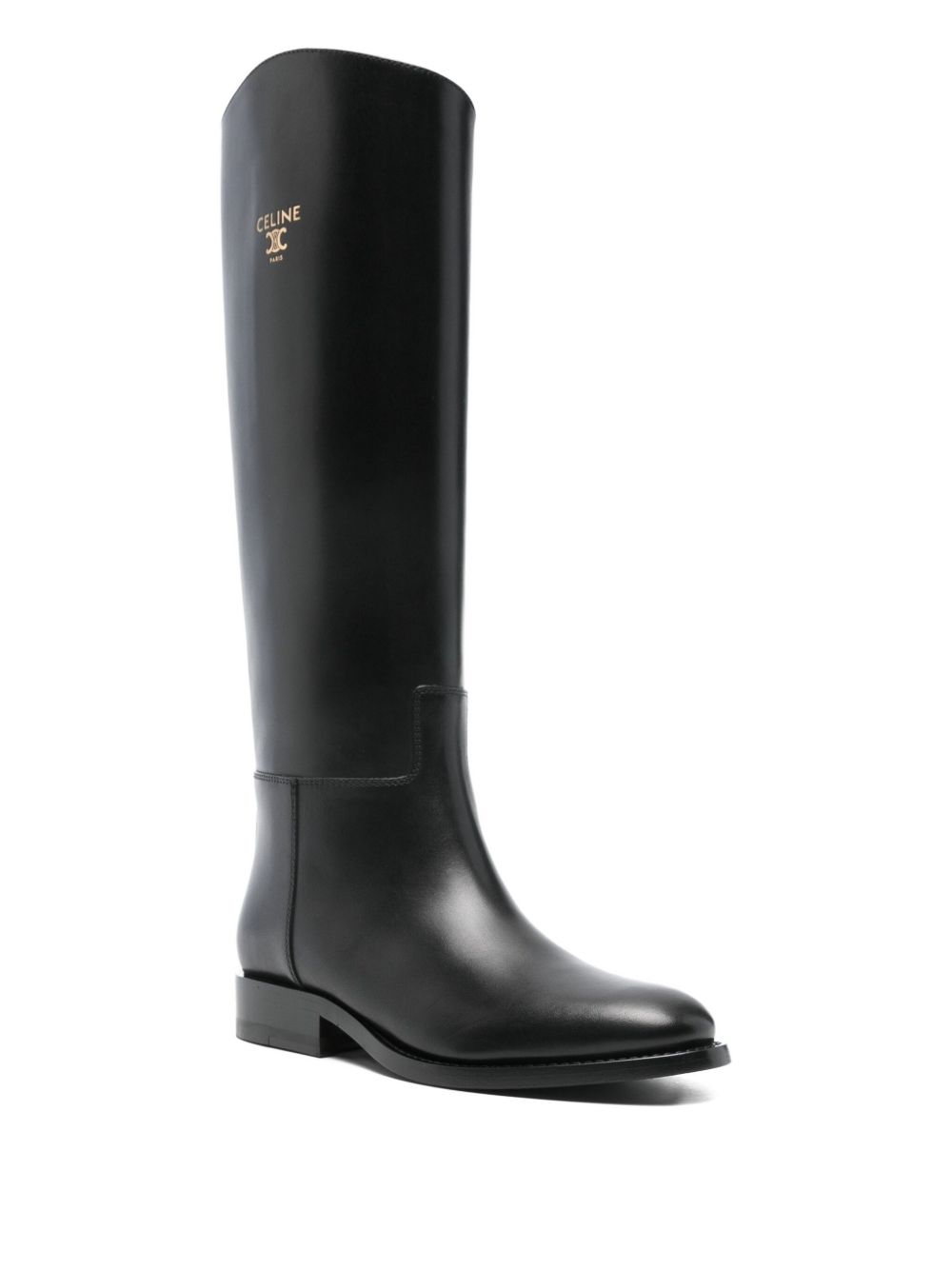 Celine Women Anais Leather Riding Boots