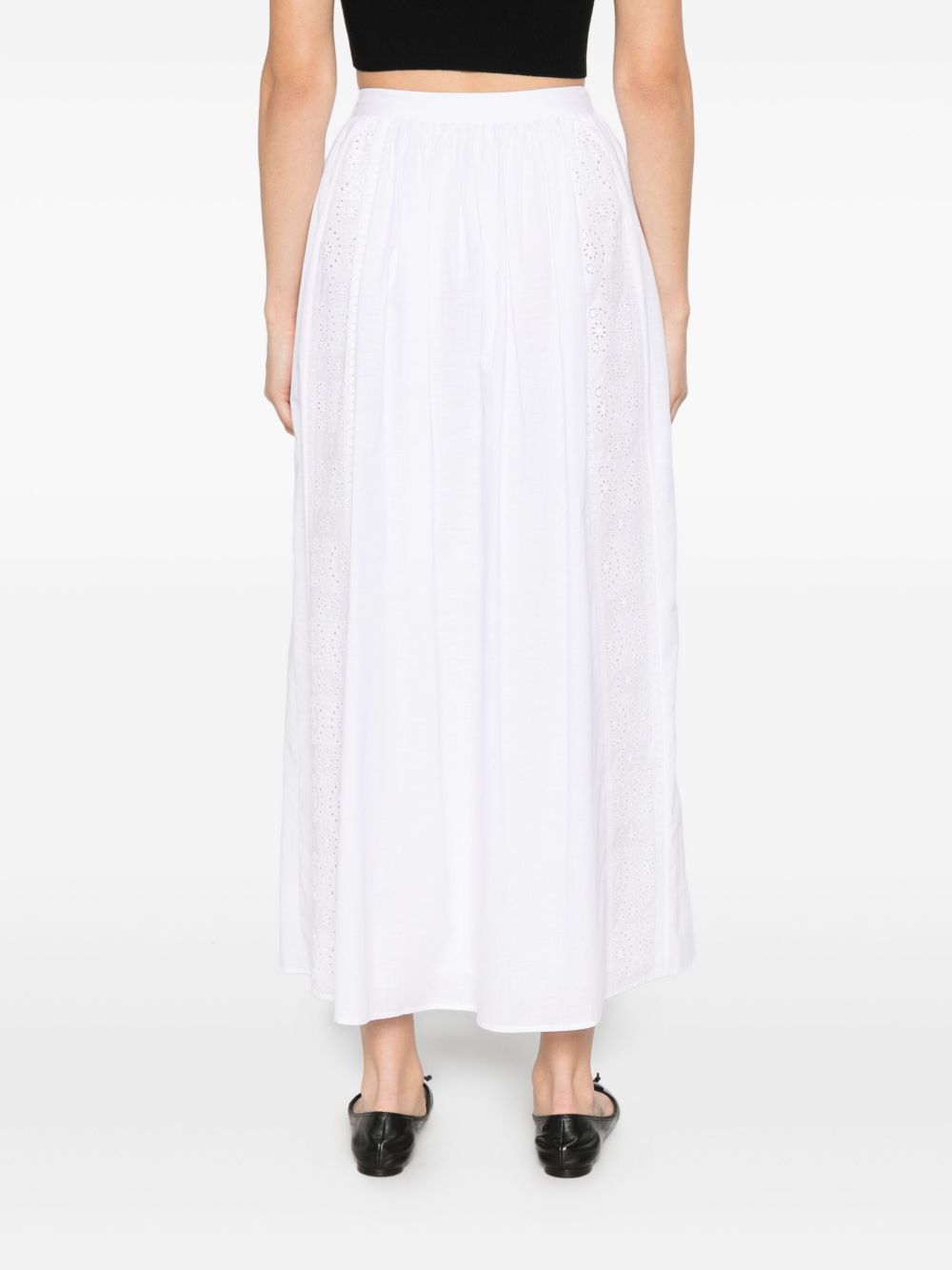 Celine Women Broderie Anglaise Midi Skirt CELINE