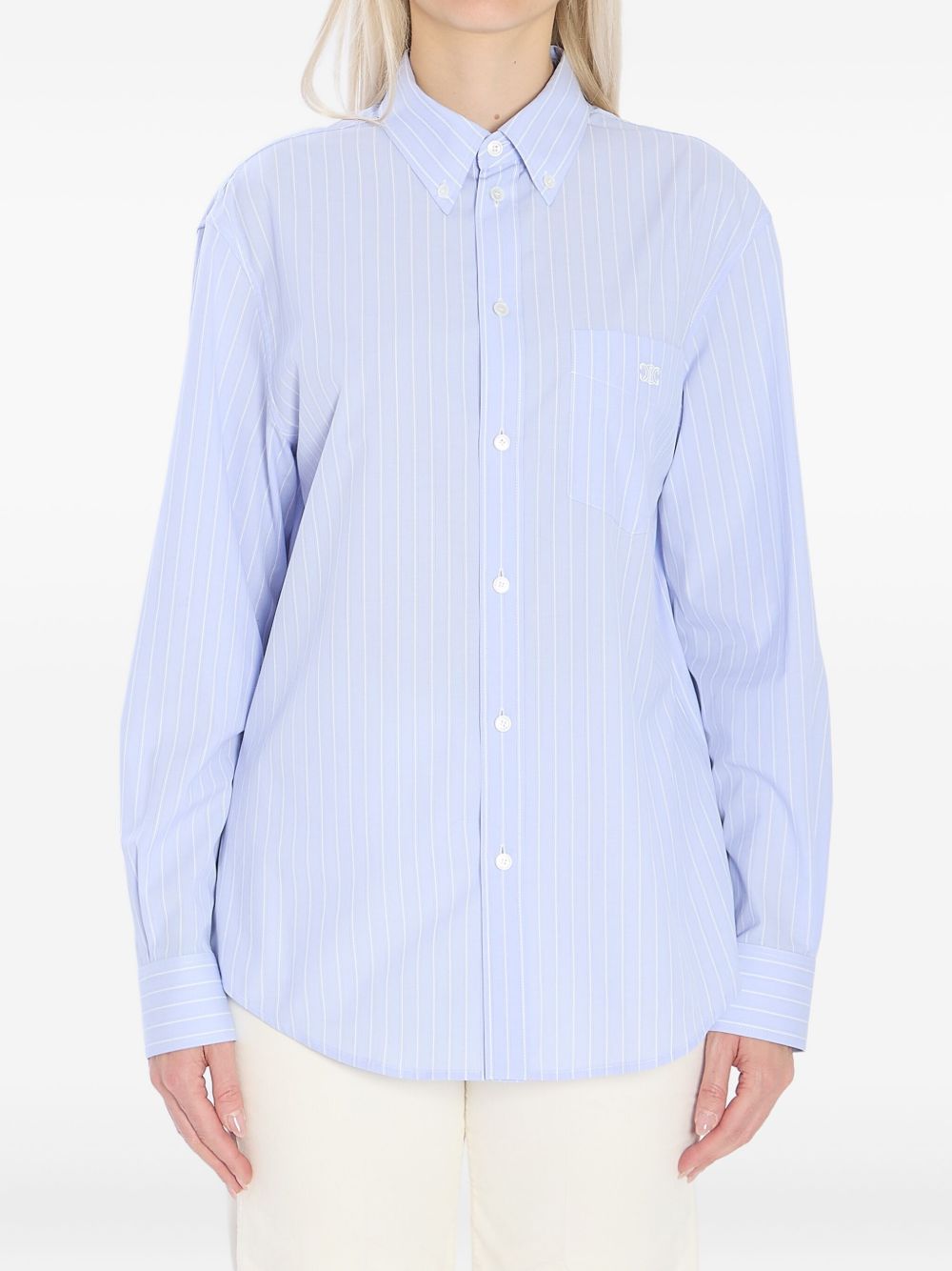 Celine Women Striped Cotton Shirt CELINE