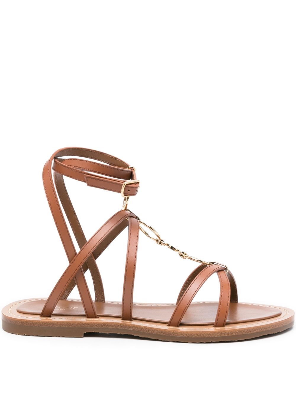 Celine Women Lympia Leather Sandals CELINE