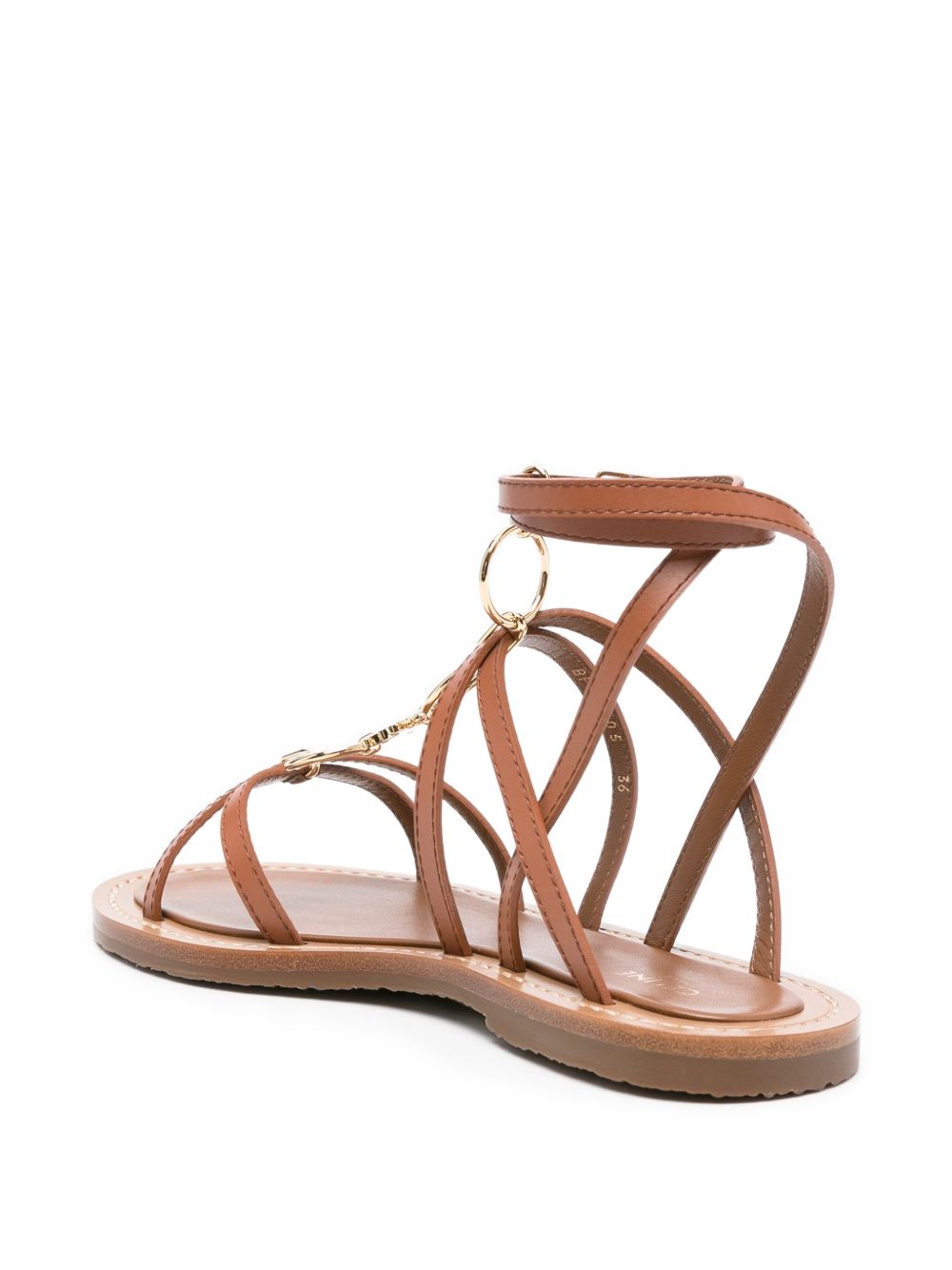 Celine Women Lympia Leather Sandals CELINE