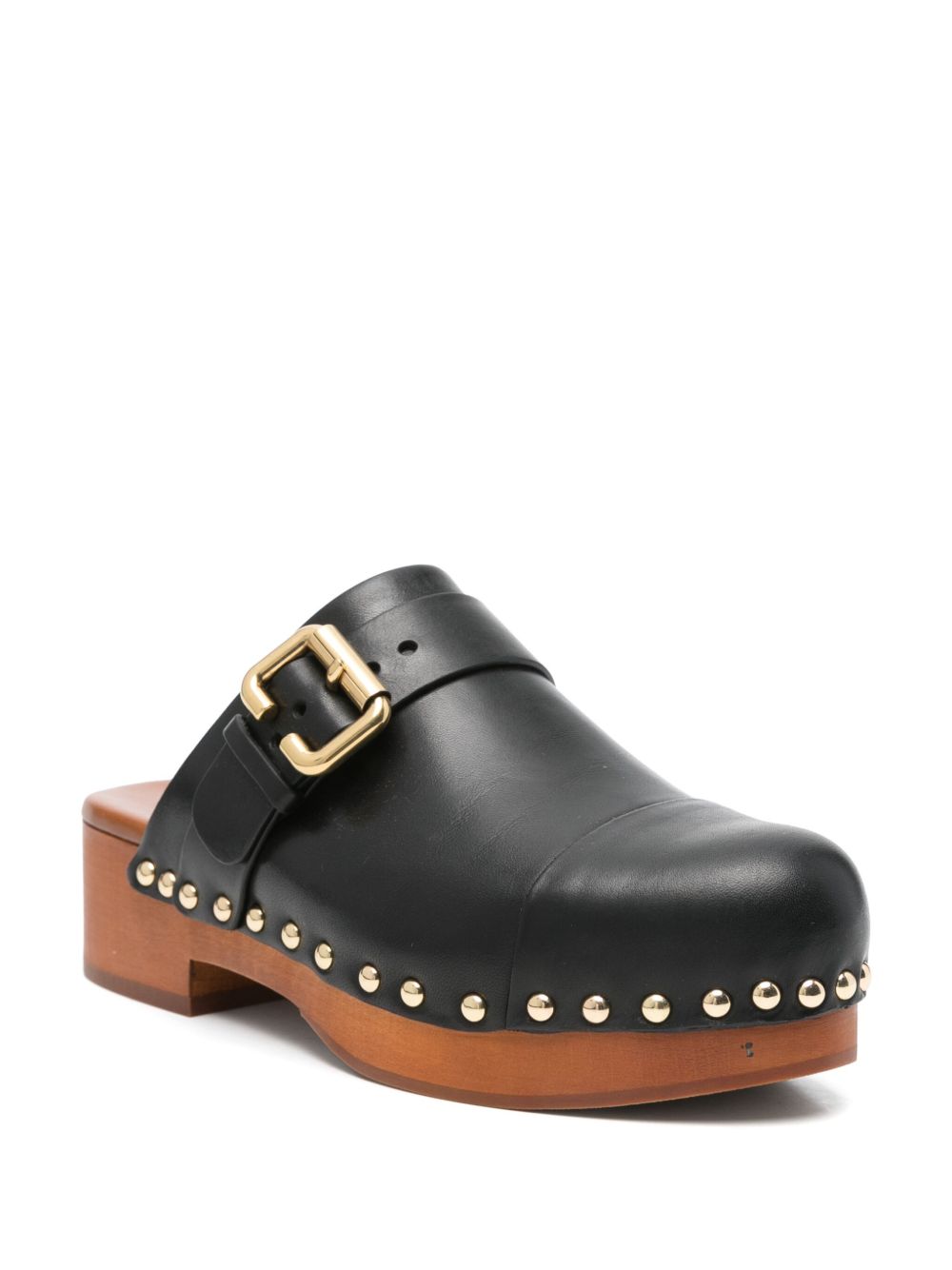 Chloé Women Jeannette Leather Clogs CHLOE