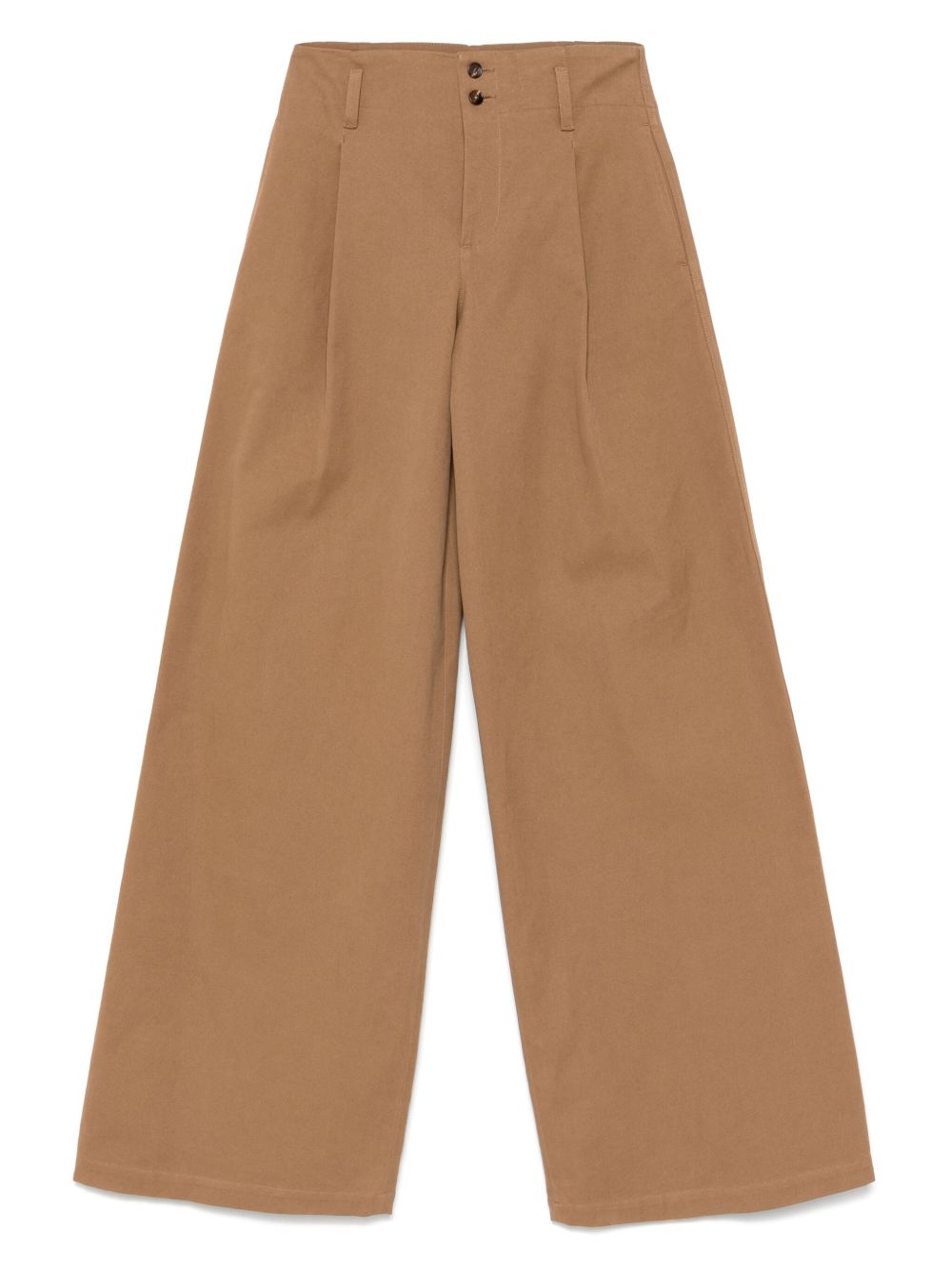 Chloé Women Cotton Wide-Leg Trousers CHLOE