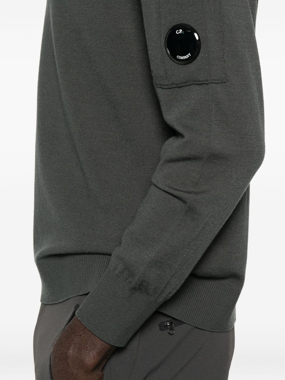 C.P. Company Men Logo Wool Crewneck Sweater C.P. COMPANY