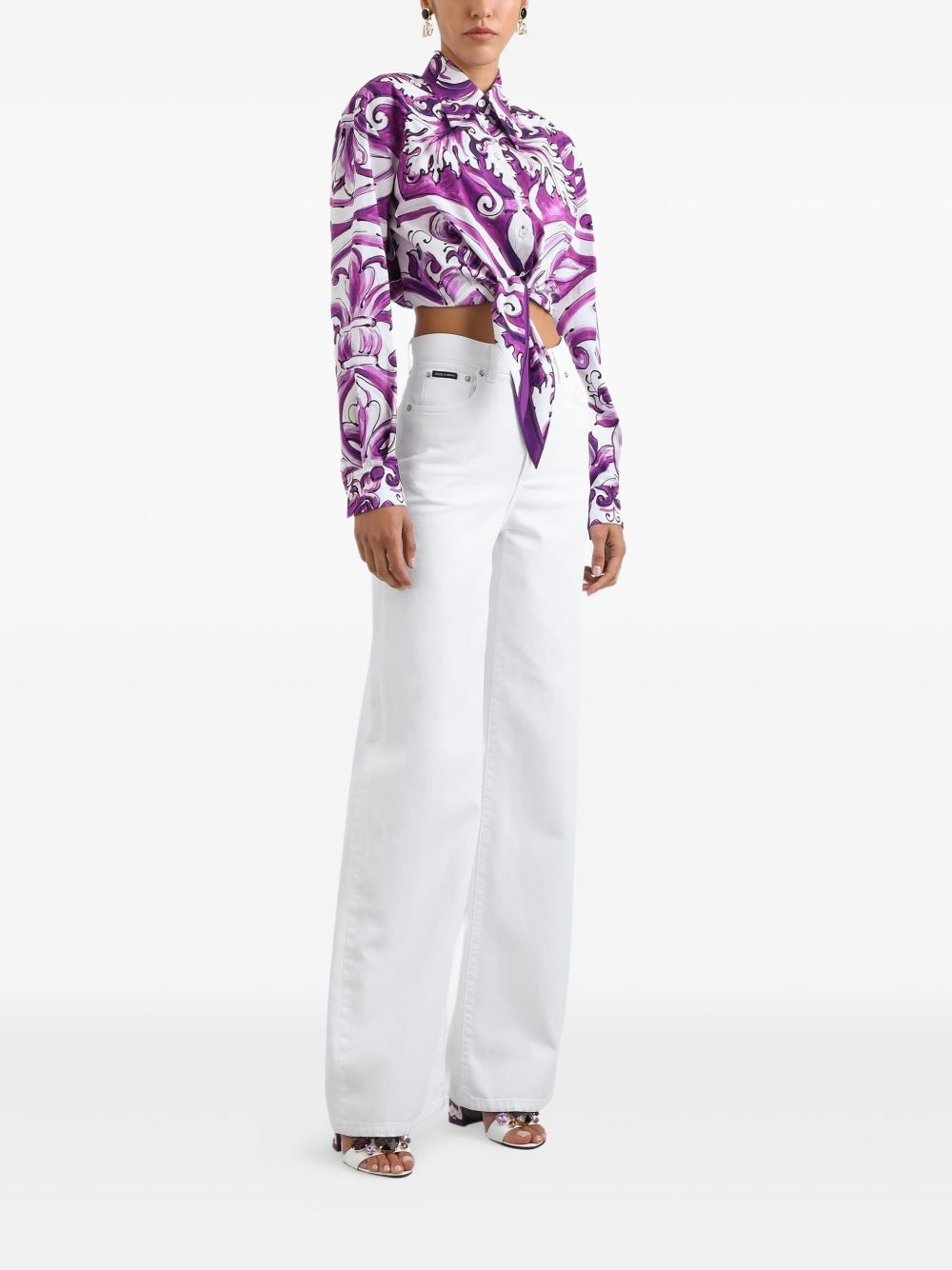 Dolce & Gabbana Women Cotton Trousers DOLCE & GABBANA