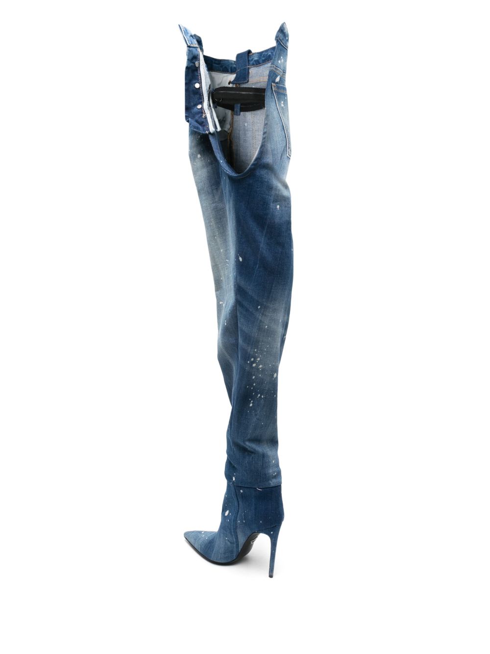 Dsquared2 Women Denim Heel Boots DSQUARED2