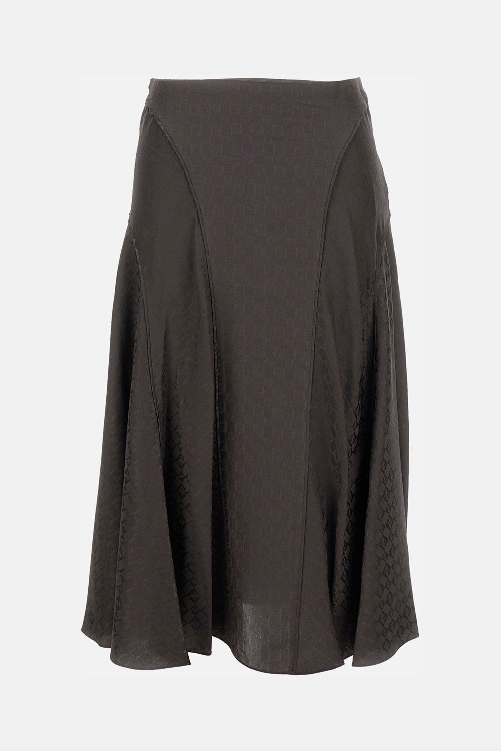 Fendi Women Jacquard Ff Silk Skirt FENDI