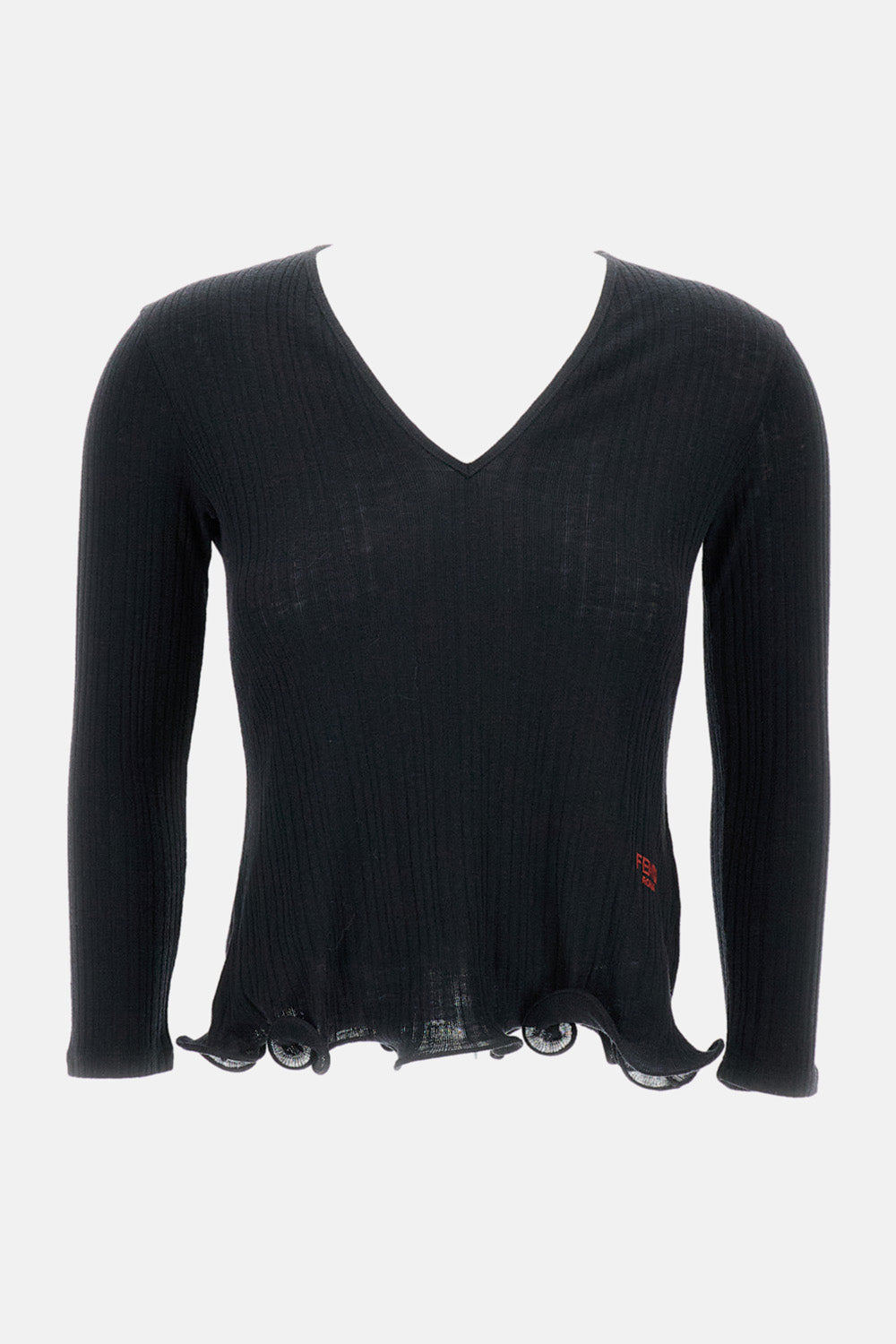 Fendi Women Rib Kint Top Fendi Roma FENDI