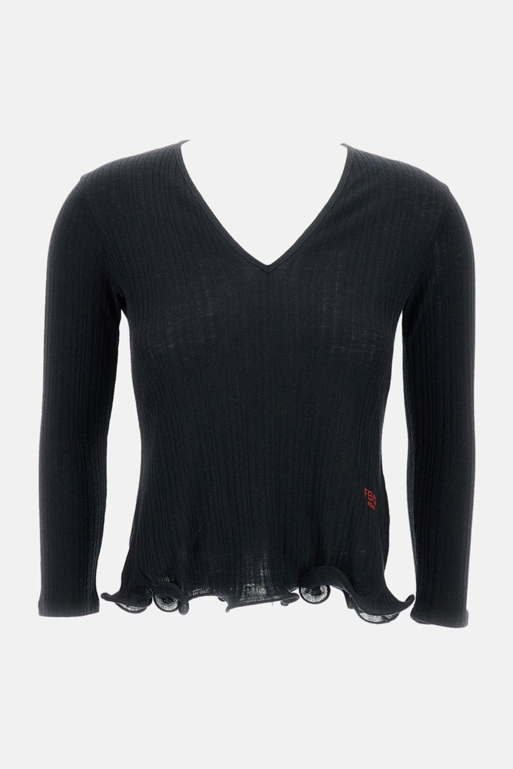Fendi Women Rib Kint Top Fendi Roma FENDI