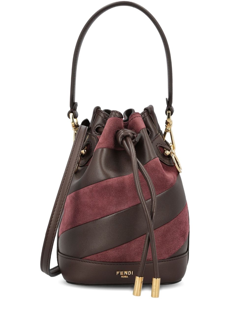 Fendi Women Mon Tresor Mini Leather Bucket Bag FENDI