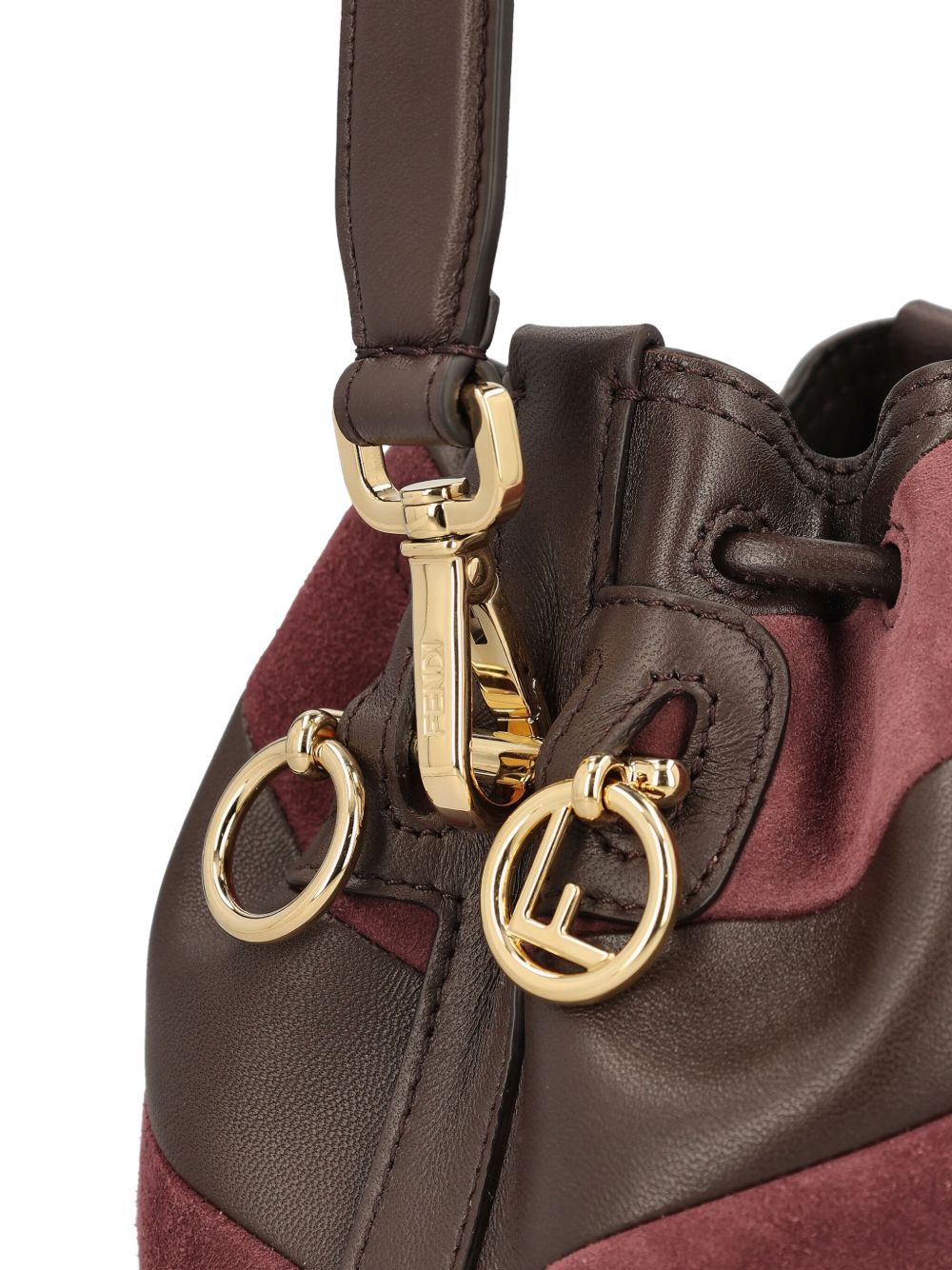 Fendi Women Mon Tresor Mini Leather Bucket Bag FENDI