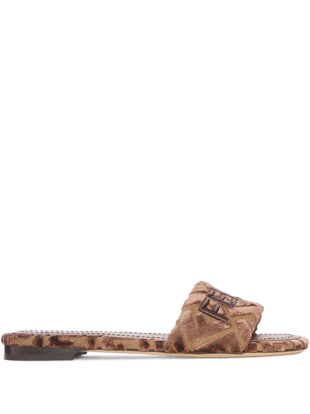 Fendi Women Fendi Sunshine Velvet Sandals FENDI