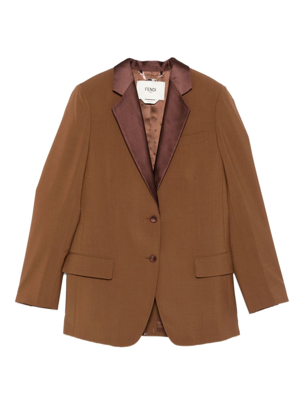 Fendi Women Wool Single-Breasted Jacket FENDI
