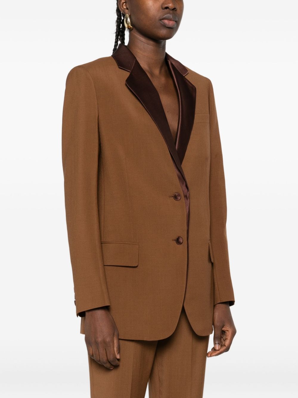 Fendi Women Wool Single-Breasted Jacket FENDI