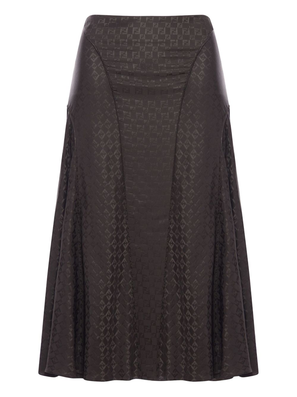 Fendi Women Ff Jacquard Silk Skirt