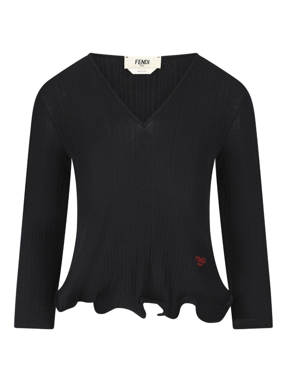 Fendi Women Wool V-Necked Sweater FENDI