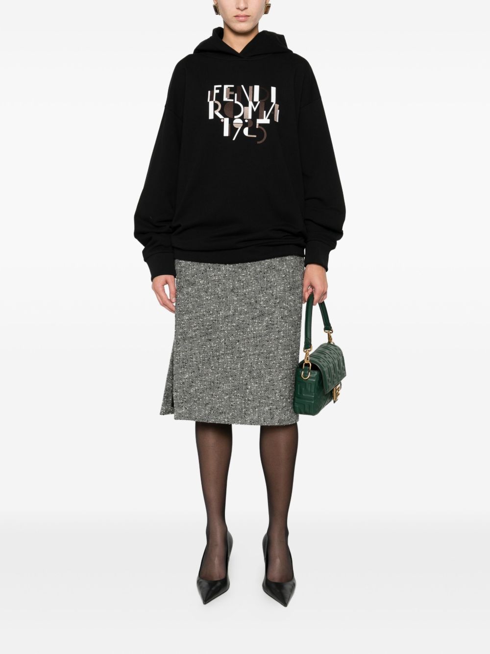 Fendi Women Fendi Roma Cotton Hoodie FENDI