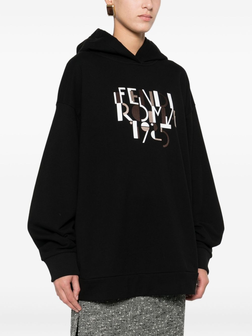 Fendi Women Fendi Roma Cotton Hoodie FENDI