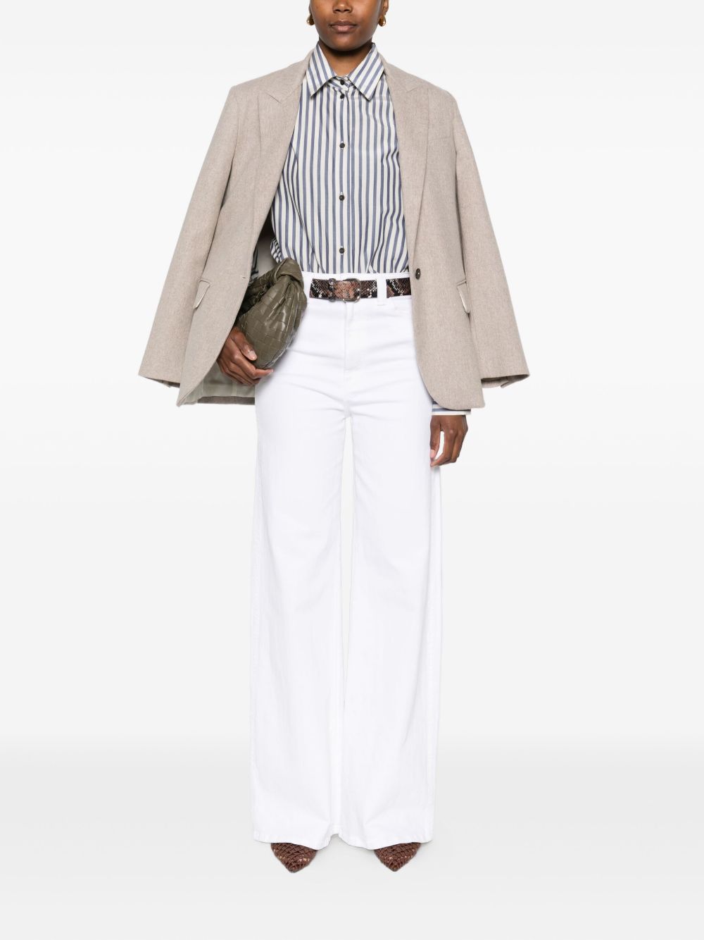 Forte Forte Women Striped Cotton Blend Shirt FORTE FORTE