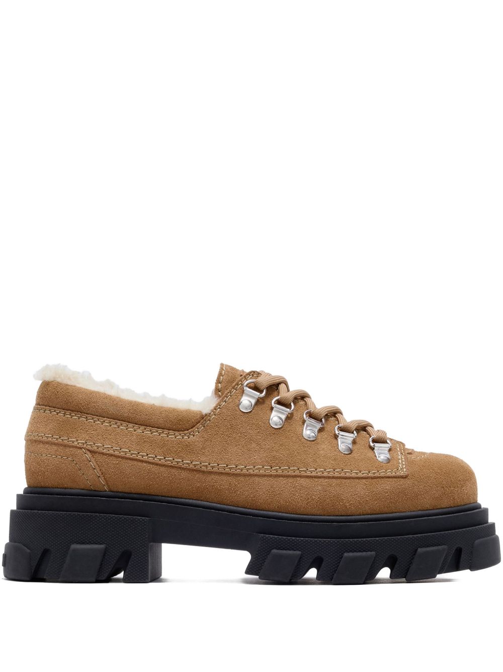 Ganni Women Suede Derbie Shoes GANNI