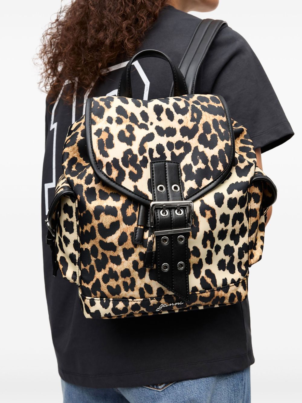 Ganni Women Bucky Nylon Small Backpack GANNI
