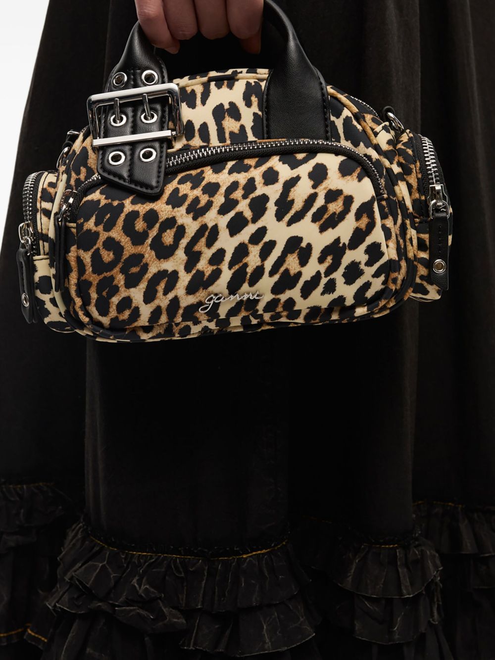 Ganni Women Nylon Small Duffle Bag GANNI