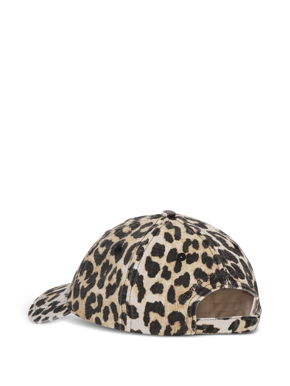Ganni Women Logo Canvas Baseball Cap GANNI
