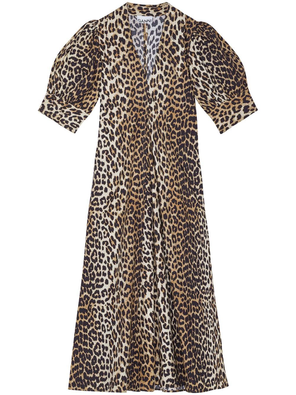Ganni Women Organic Cotton Maxi Dress GANNI