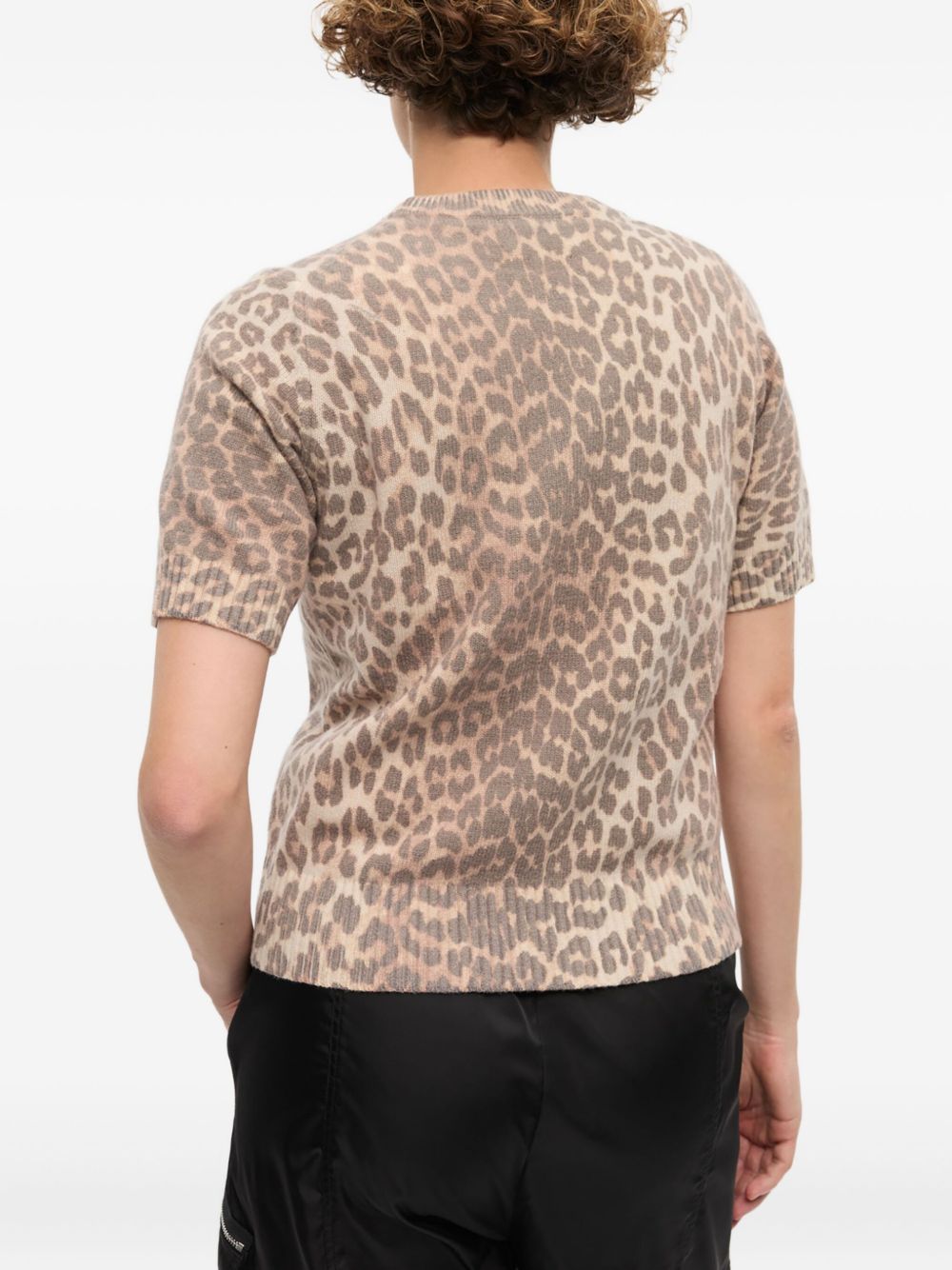 Ganni Women Logo Wool T-Shirt GANNI