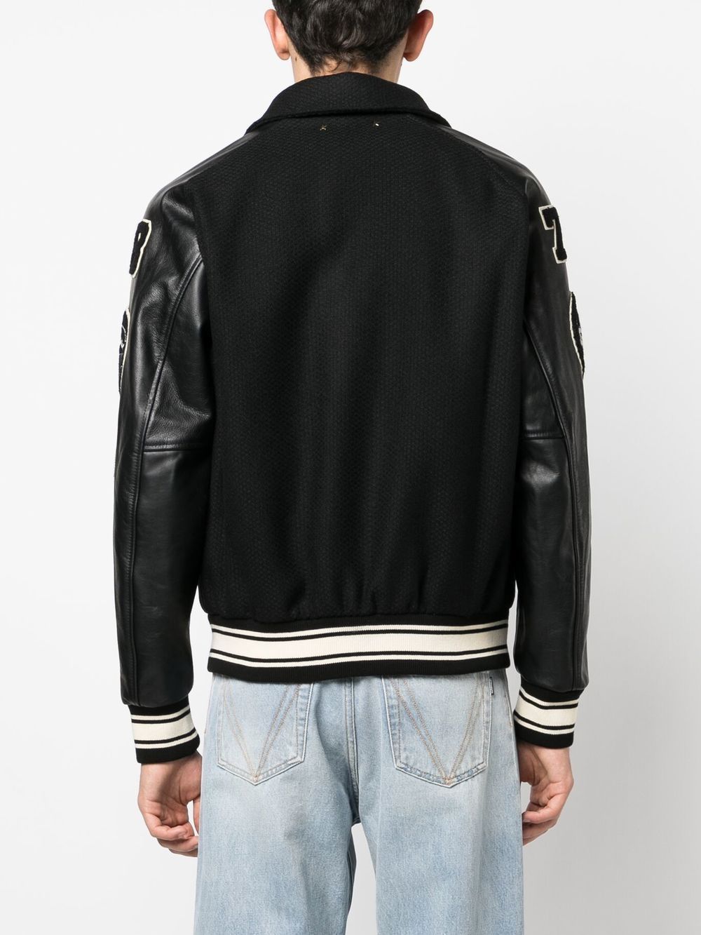 Golden Goose Men Wool And Leather Bomber Jacket GOLDEN GOOSE