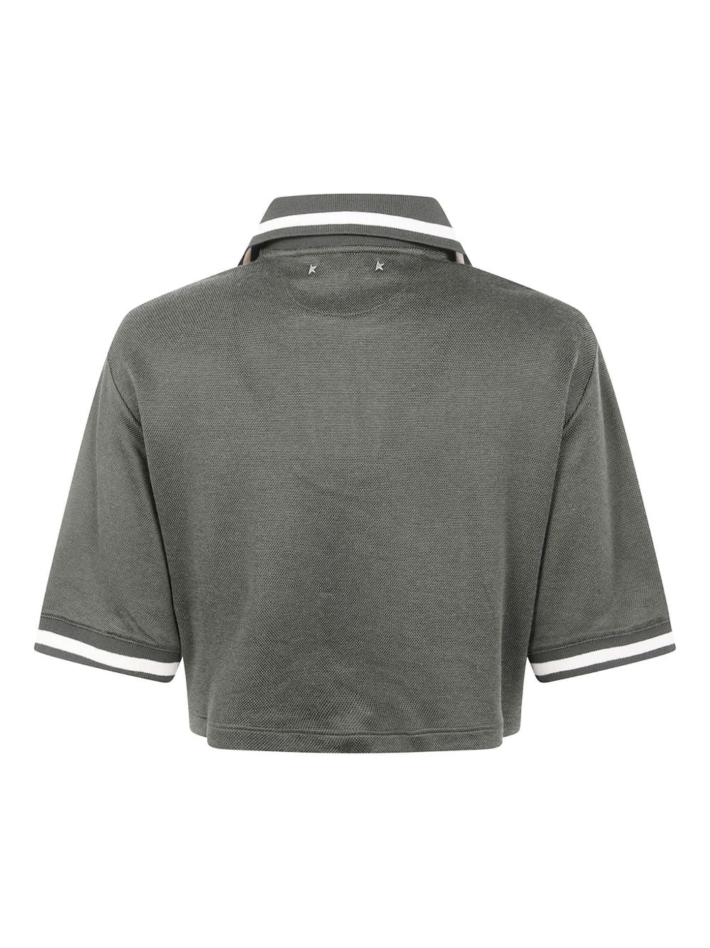 Golden Goose Women Cotton Cropped Polo Shirt GOLDEN GOOSE