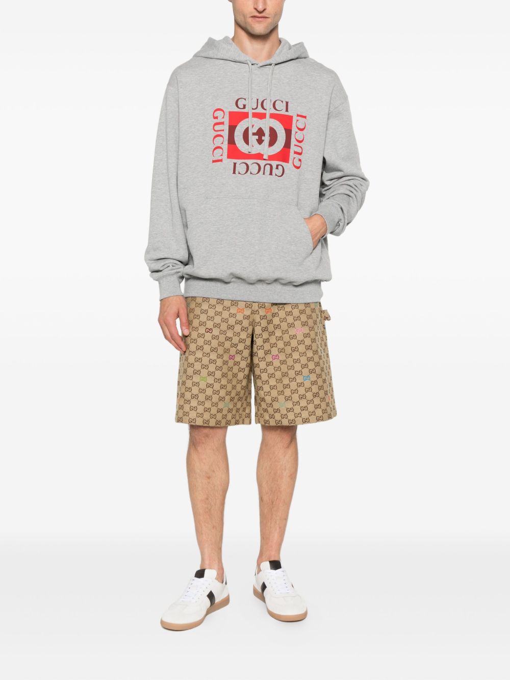 Gucci Men Logo Cotton Hoodie GUCCI