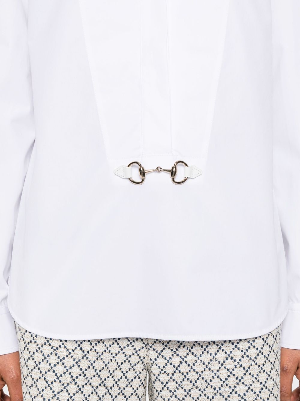 Gucci Women Horsebit Cotton Shirt GUCCI