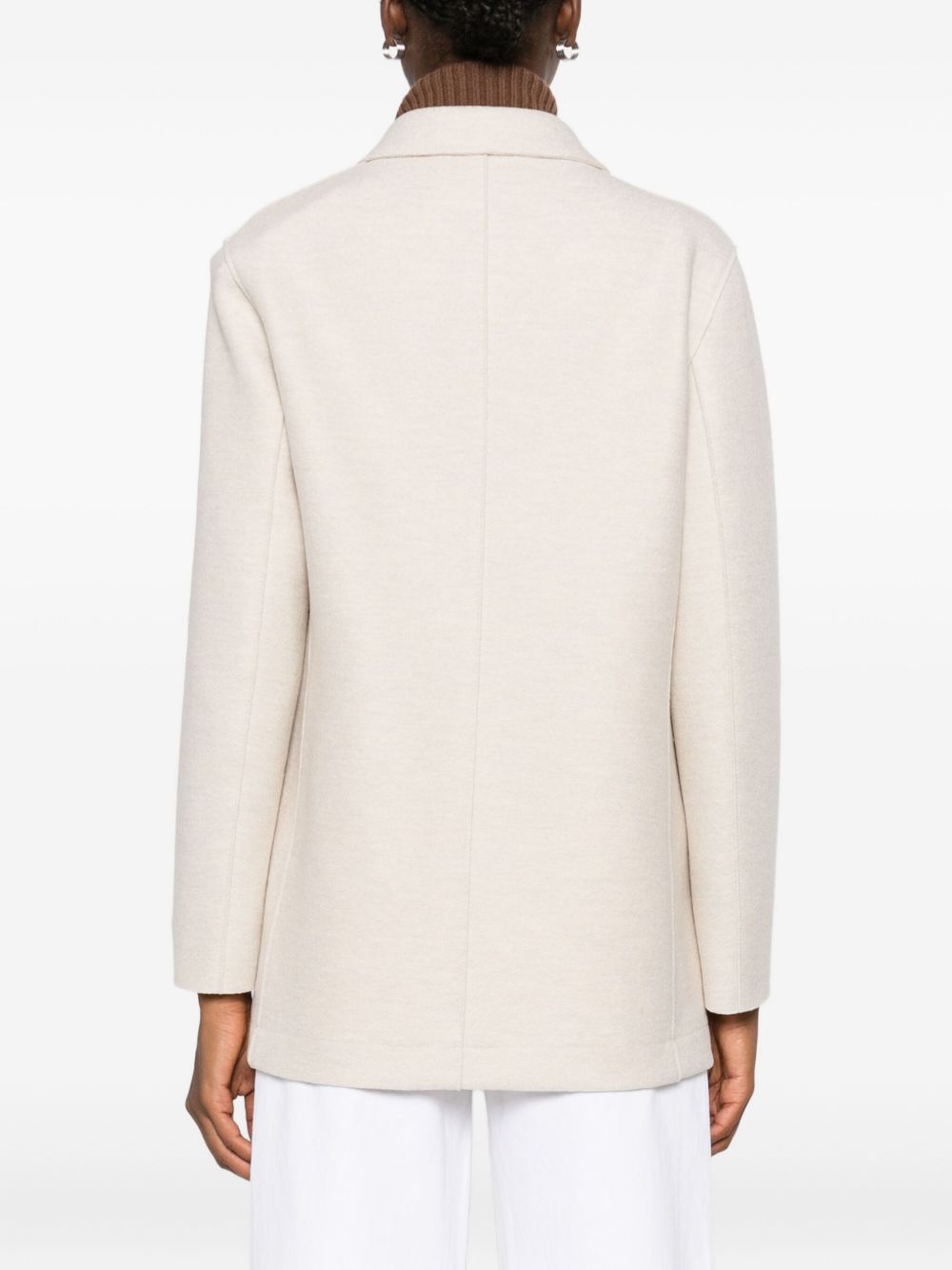 Harris Wharf London Women Wool Double-Breasted Coat HARRIS WHARF LONDON